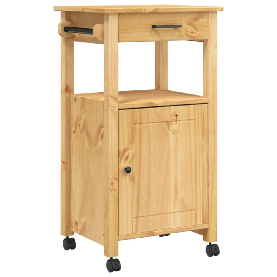 Carrito de cocina MONZA madera maciza de pino 48x40x90