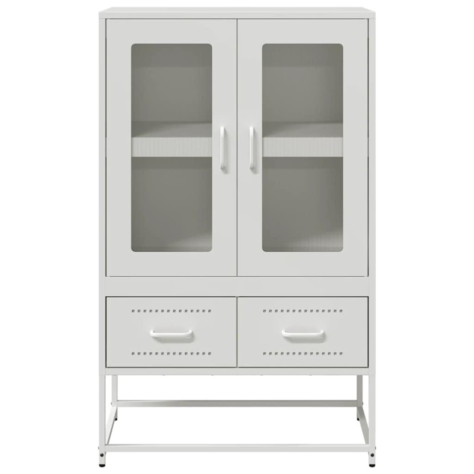 Aparador de acero blanco 68x39x111,5