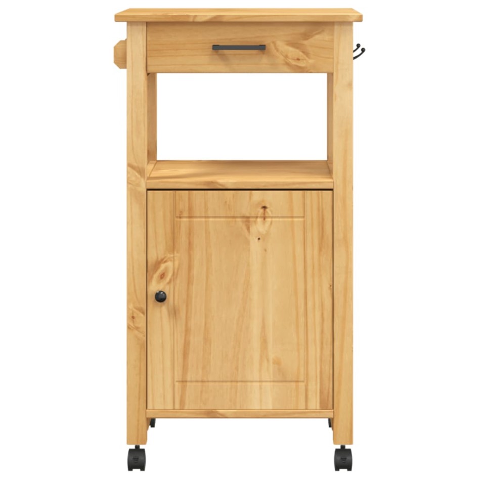 Carrito de cocina MONZA madera maciza de pino 48x40x90