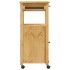 Carrito de cocina MONZA madera maciza de pino 48x40x90