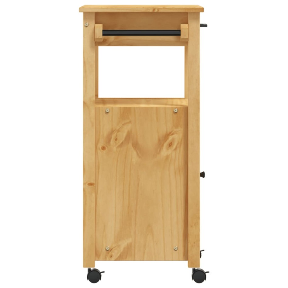 Carrito de cocina MONZA madera maciza de pino 48x40x90