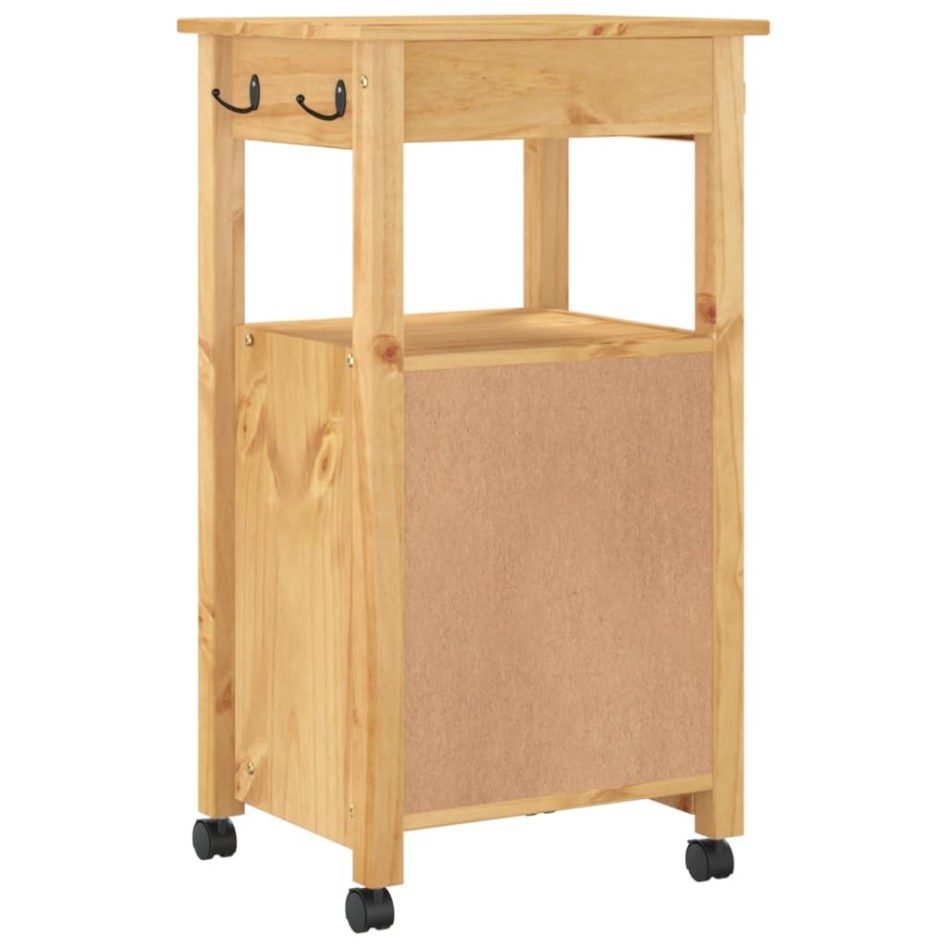 Carrito de cocina MONZA madera maciza de pino 48x40x90