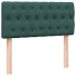 Cama box spring con colchón terciopelo verde oscuro 90x220