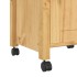 Carrito de cocina MONZA madera maciza de pino 48x40x90