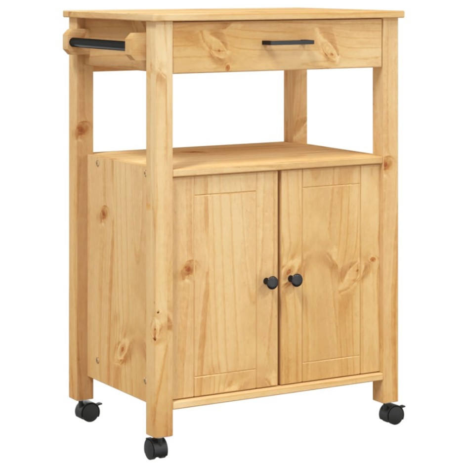 Carrito de cocina MONZA madera maciza de pino 60x40x90
