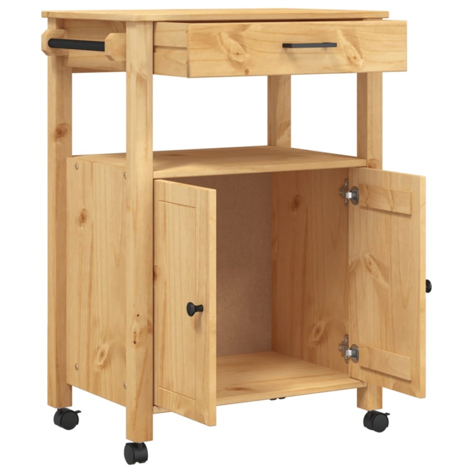 Carrito de cocina MONZA madera maciza de pino 60x40x90