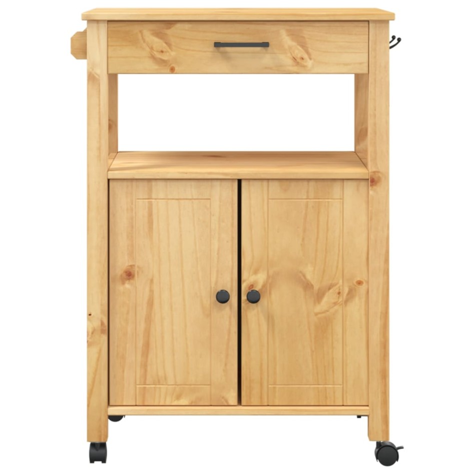 Carrito de cocina MONZA madera maciza de pino 60x40x90