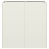 Jardinera de acero laminado en frío blanco 80x40x80