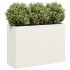 Jardinera de acero laminado en frío blanco 120x40x80