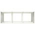 Jardinera de acero laminado en frío blanco 120x40x80