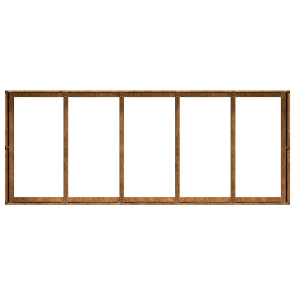 Jardinera oxidada 200x80x40 cm acero