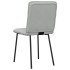Sillas de comedor 4 unidades terciopelo gris
