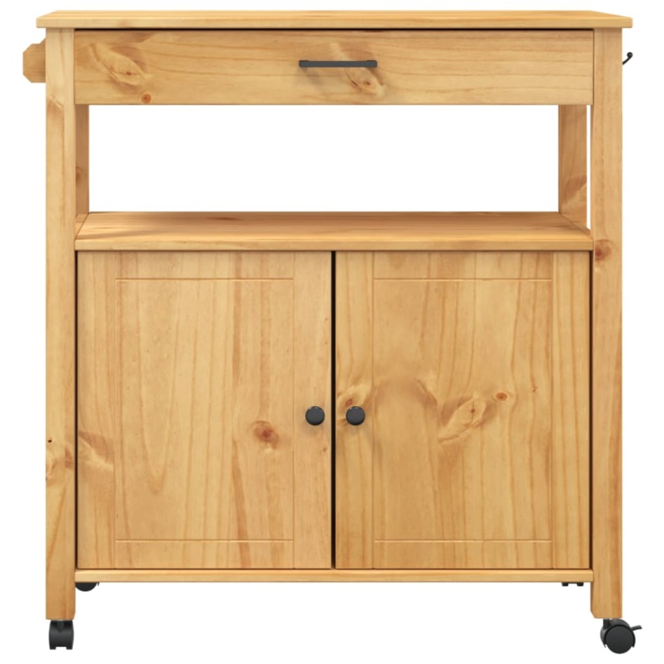 Carrito de cocina MONZA madera maciza de pino 84x40x90