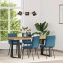 Sillas de comedor 4 unidades terciopelo