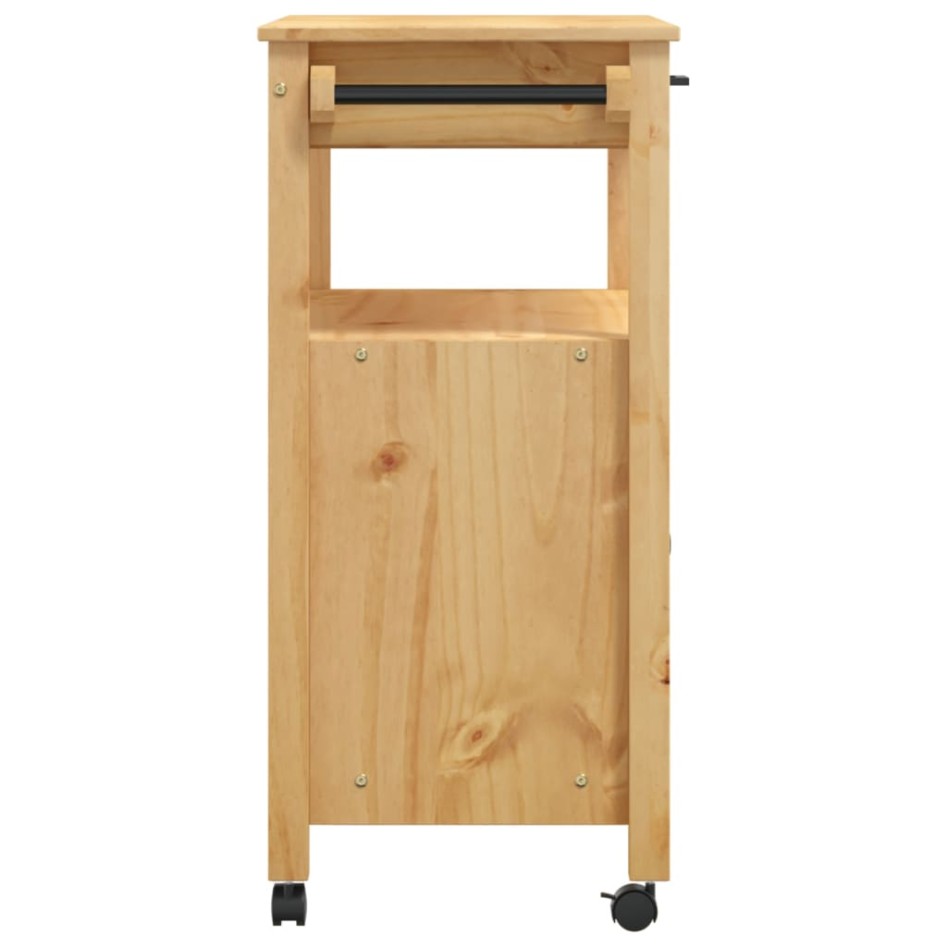 Carrito de cocina MONZA madera maciza de pino 84x40x90