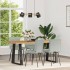 Sillas de comedor 4 unidades terciopelo gris