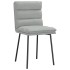 Sillas de comedor 4 unidades terciopelo gris