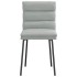Sillas de comedor 4 unidades terciopelo gris