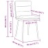 Sillas de comedor 4 unidades terciopelo gris