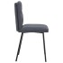 Sillas de comedor 4 unidades terciopelo gris