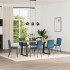 Sillas de comedor 6 unidades terciopelo