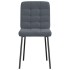 Sillas de comedor 4 unidades terciopelo gris