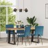 Sillas de comedor 4 unidades terciopelo