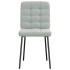 Sillas de comedor giratorias 6 uds terciopelo gris