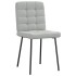 Sillas de comedor giratorias 6 uds terciopelo gris