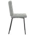 Sillas de comedor giratorias 6 uds terciopelo gris