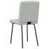 Sillas de comedor giratorias 6 uds terciopelo gris