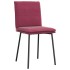 Sillas de comedor 4 unidades terciopelo rojo