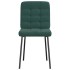 Sillas de comedor 6 unidades terciopelo verde