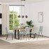Sillas de comedor giratorias 6 uds terciopelo gris