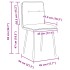 Silla de comedor 6 unidades terciopelo