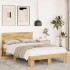 Estructura de cama con cabecero sin colchón 120x200