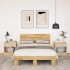 Estructura de cama con cabecero sin colchón 120x200