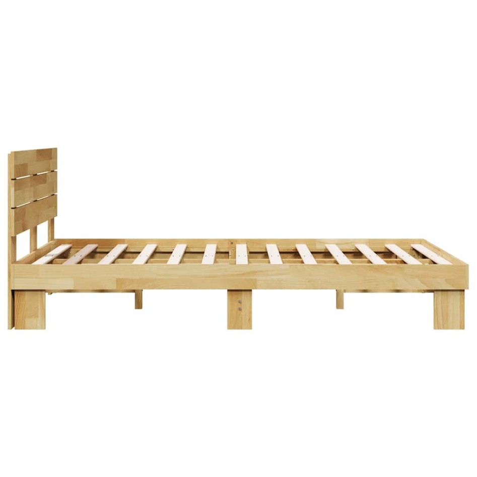 Estructura de cama con cabecero sin colchón 120x200