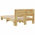 Estructura de cama con cabecero sin colchón 120x200