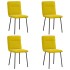 Sillas de comedor 4 unidades terciopelo