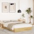 Estructura de cama sin colchón 120x190 cm madera maciza