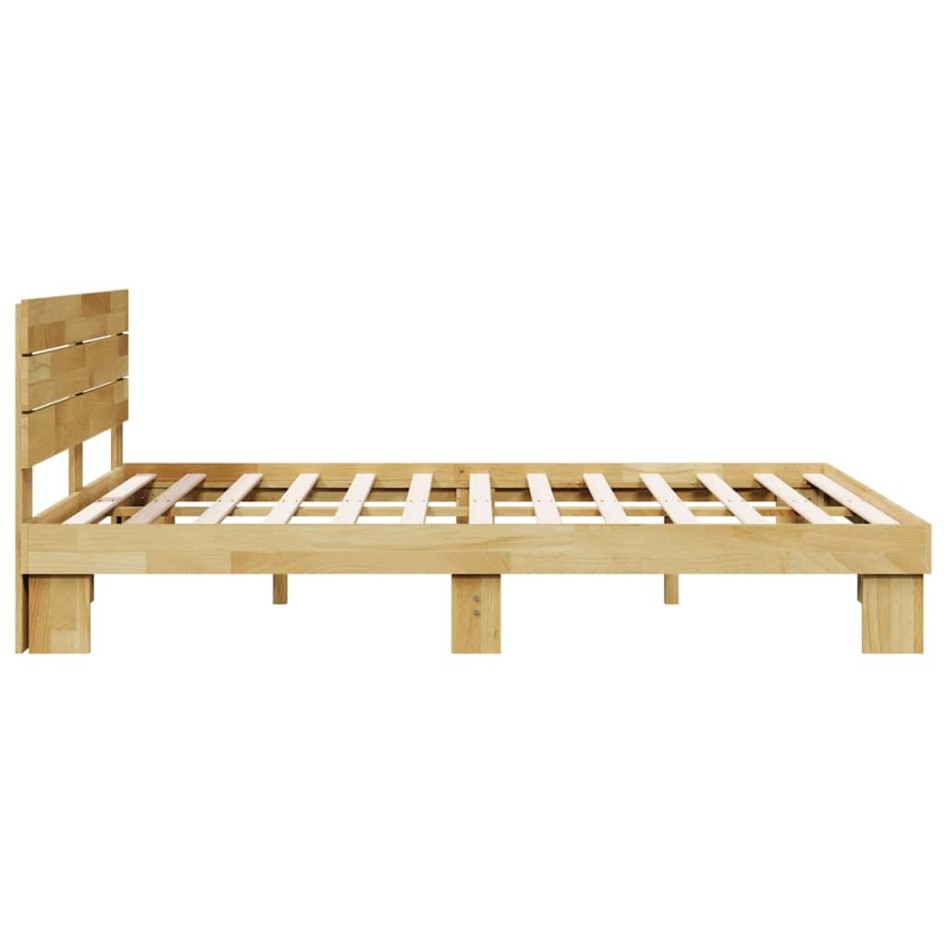 Estructura de cama con cabecero sin colchón 150x200