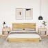 Estructura de cama con cabecero sin colchón 160x200