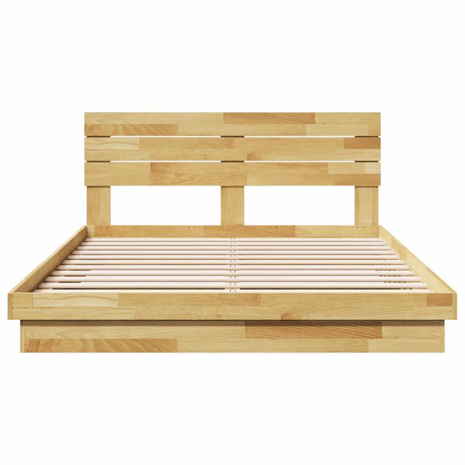 Estructura de cama con cabecero sin colchón 160x200