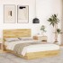 Estructura de cama con cabecero sin colchón 120x200