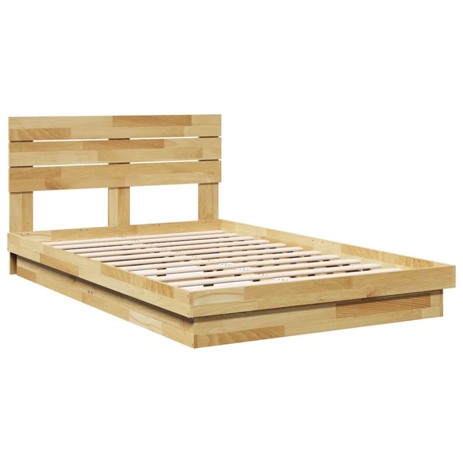 Estructura de cama con cabecero sin colchón 120x200