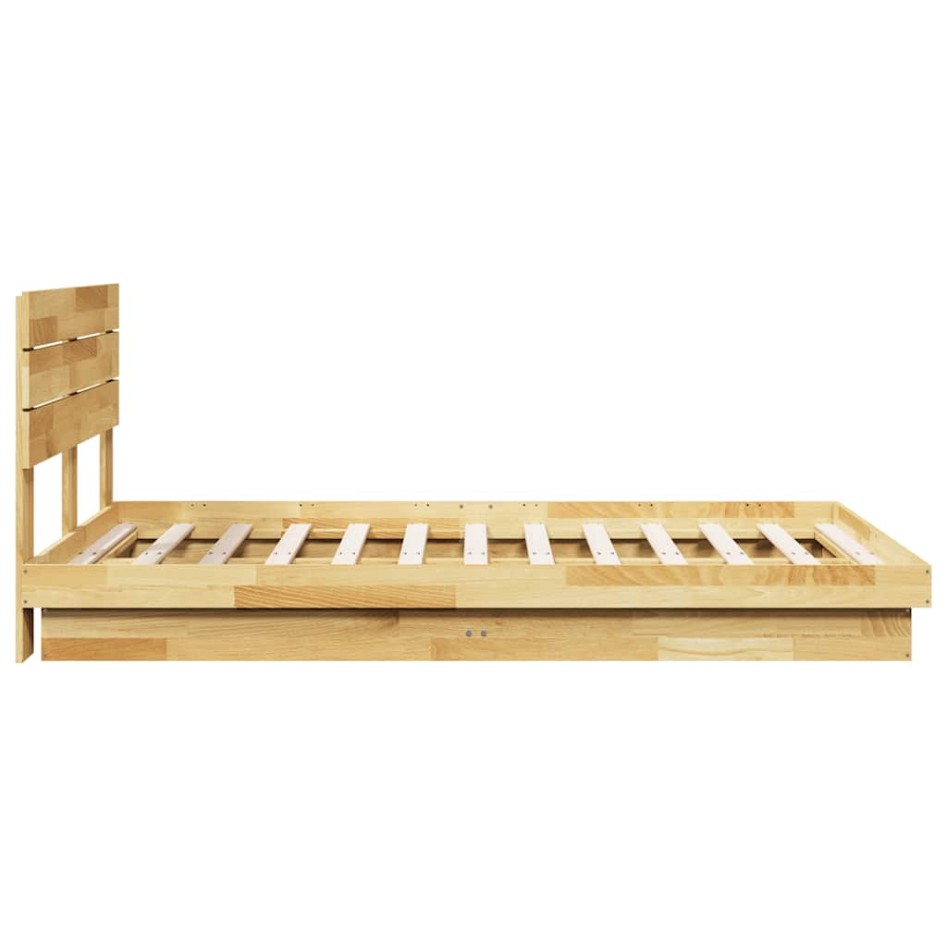 Estructura de cama con cabecero sin colchón 120x200