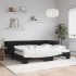 Sofá cama nido con colchón terciopelo negro 90x200