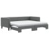 Sofá cama nido con colchón tela gris oscuro 90x200