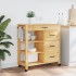 Carrito de cocina MONZA madera maciza de pino 84x40x90
